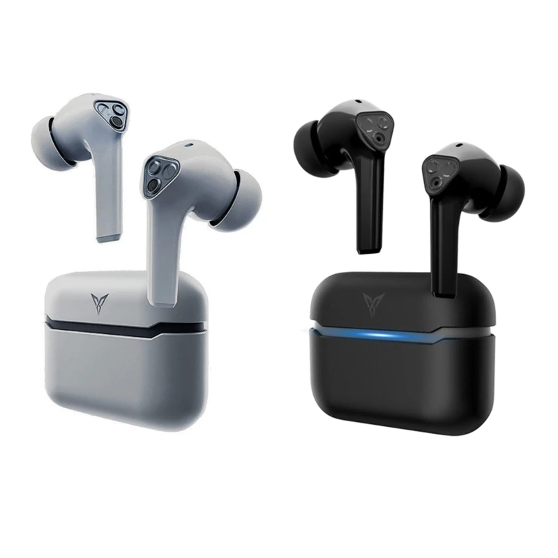 

67JA Comfortable Wireless Headset In-ear Wear Long Noise Cancelling Mic for Women Men