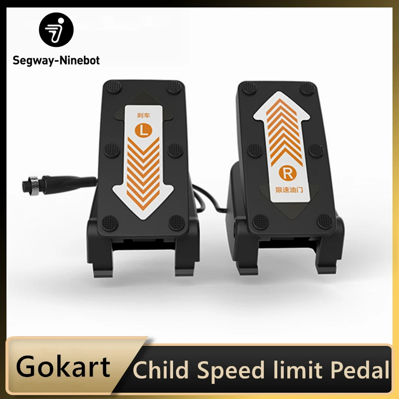 Original Child Speed Limit Throttle & Brake Pedal for Ninebot Gokart Kit Accelerator Brake Pedal for Go Karts Refit Scooter Part