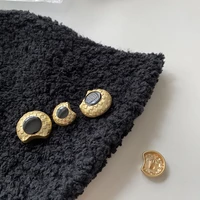 6pcs metal buttons for clothes gold black 1825mm garments decoration diy application handicraft accessories clothing designers