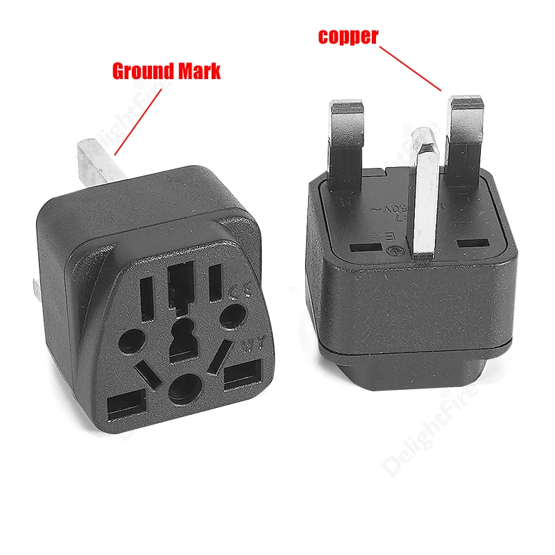 Адаптер для электрической сети Великобритании 13A 250V US EU AU до розетки Универсальное путешественническое электрическое зарядное устройство на переменном токе.