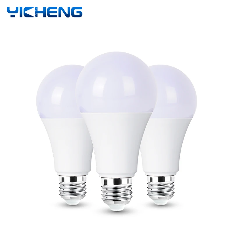 5PCS No Flicker LED Bulb  LED Lamp E27 Smart IC Real Power 3W 5W 7W 9W 12W 15W 18W 22W High Brightness LED Light Lampada 85-265V