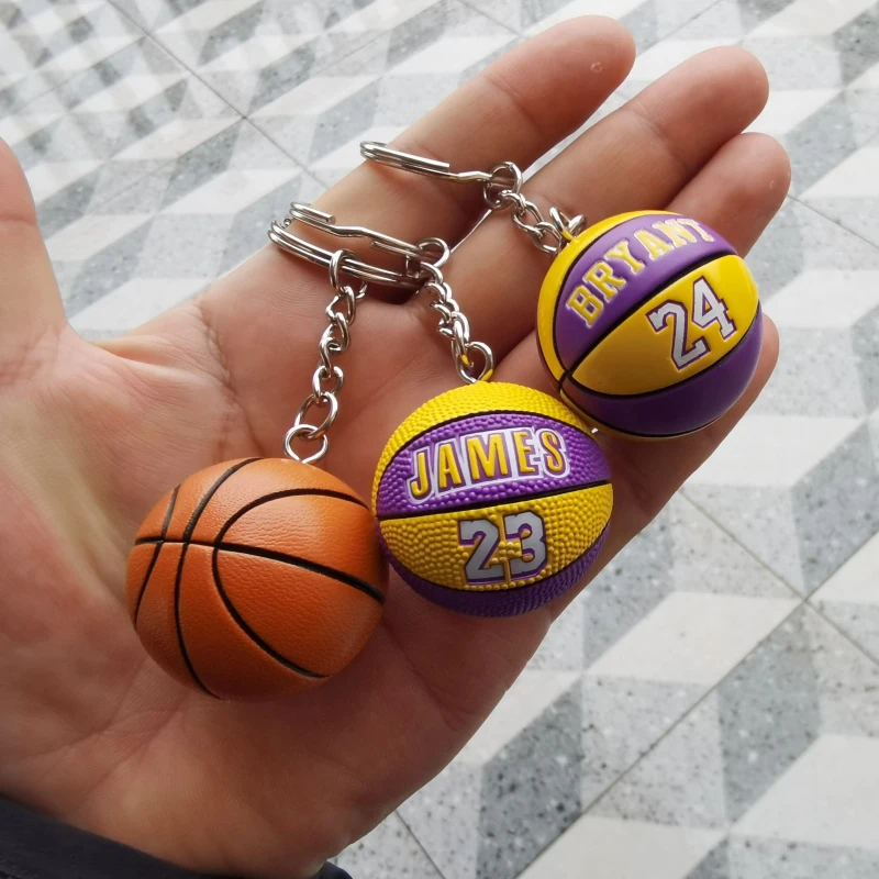 

Брелок для ключей с изображением баскетбольной звезды, подходит к мячу, сувенирные брелоки для сумки, спортивные брелки, которые приносят у...