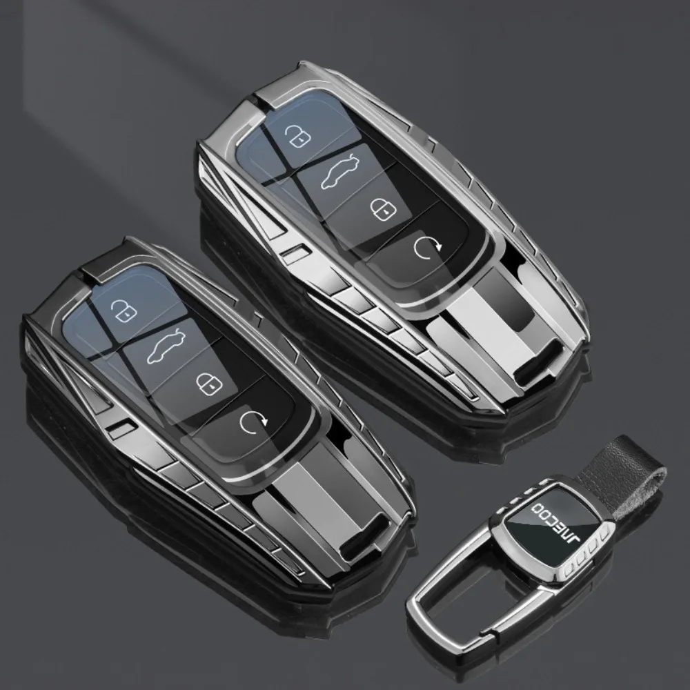 Фото Для Chery Jaecoo J7 J8 Tiggo 7 8 2024 2025 2026: Чехол для смарт-ключа из цинкового сплава, металлический защитный брелок для дистанционного ключа №2