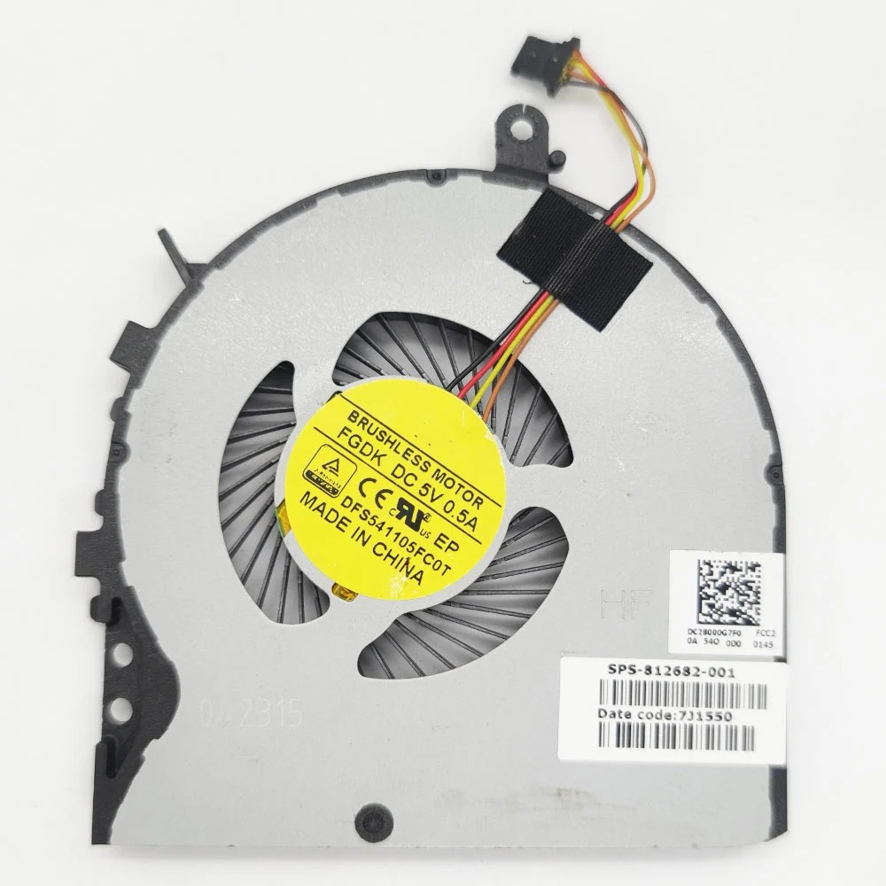 

New cpu cooling fan For HP envy 15-AE 15-AE018TX 15-AE119 15-AE120 15-AE124TX TPN-C122 M6-P 15-AE019TX 15-AE042NR 15-AE041NR