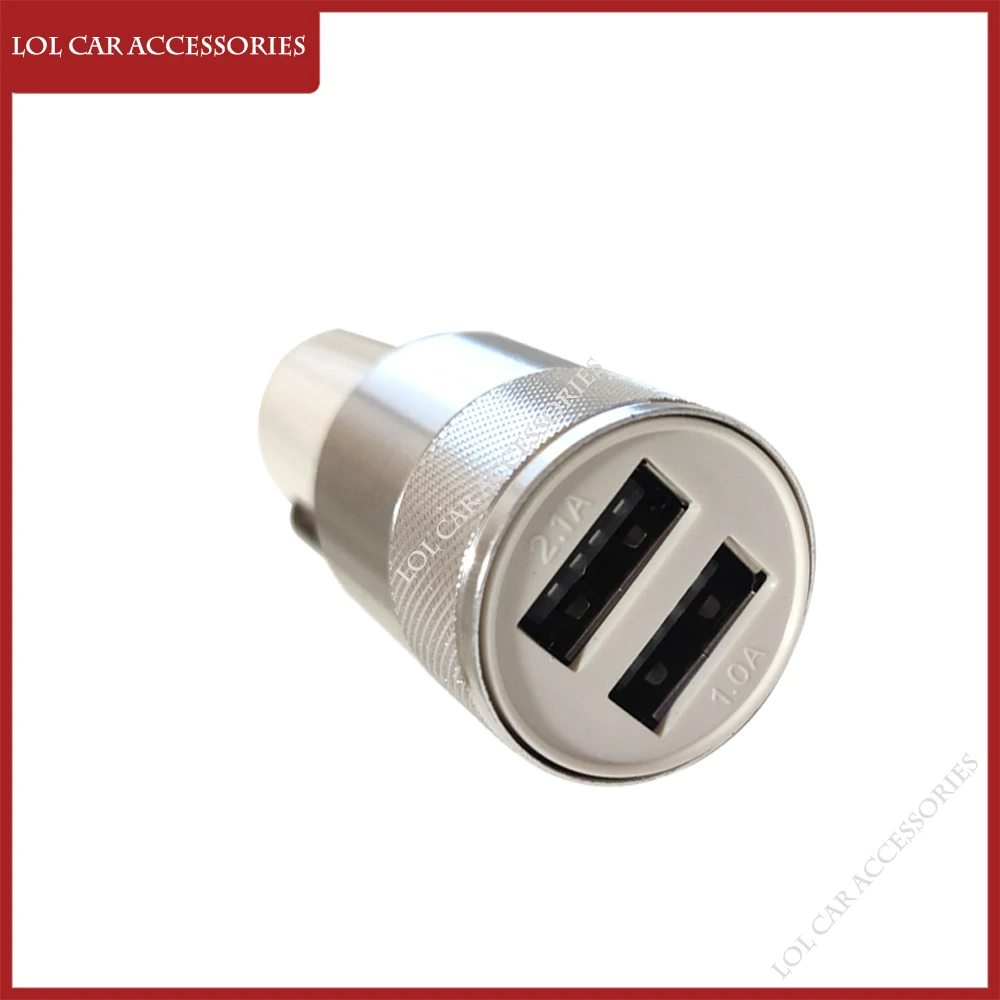 2 port dual usb auto car charger 5v 1a 2 1a usb in car mobile phone charger gps charging car charger free global shipping
