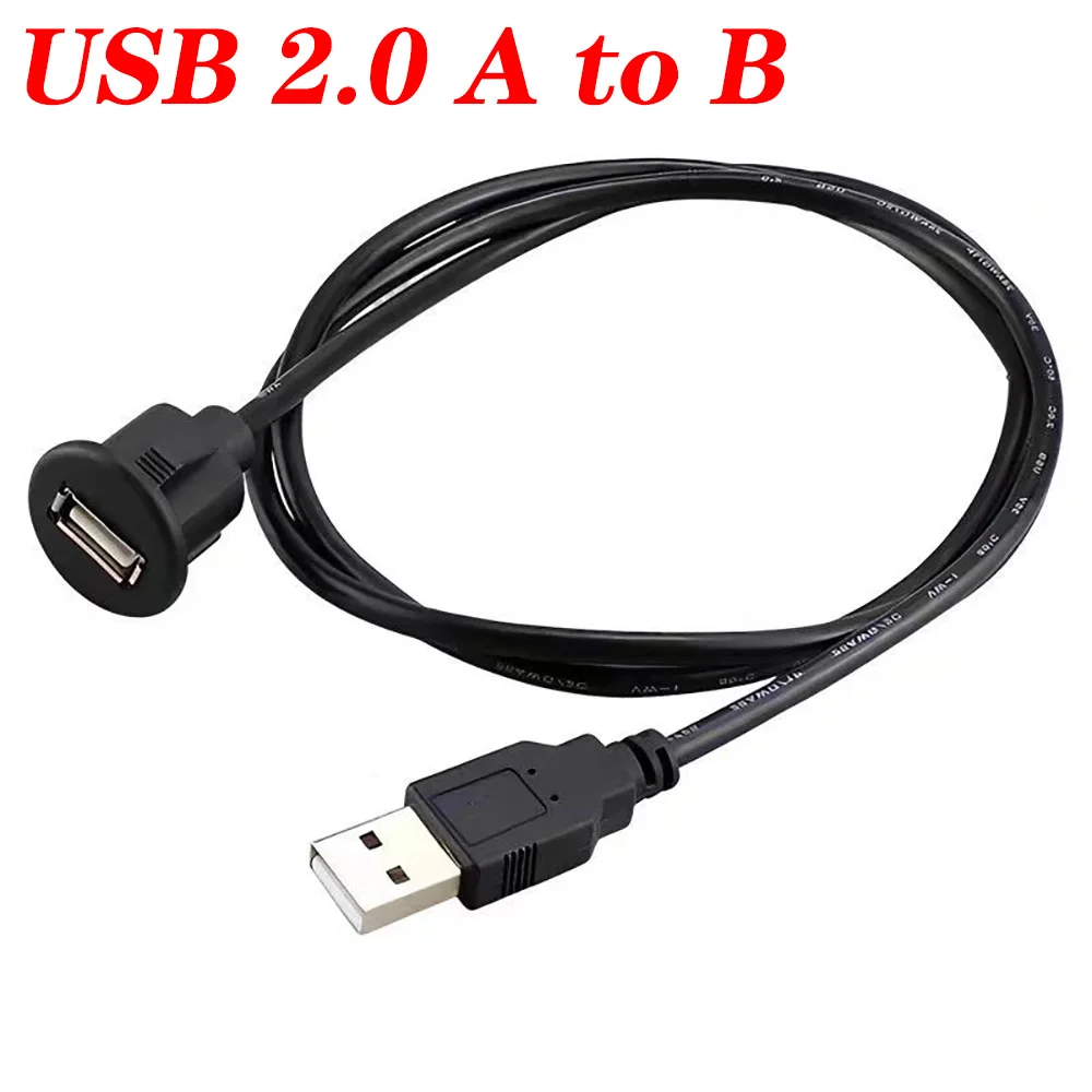 USB 2.0 между мужчинами и женщинами удлинительный кабель для скрытого монтажа на
