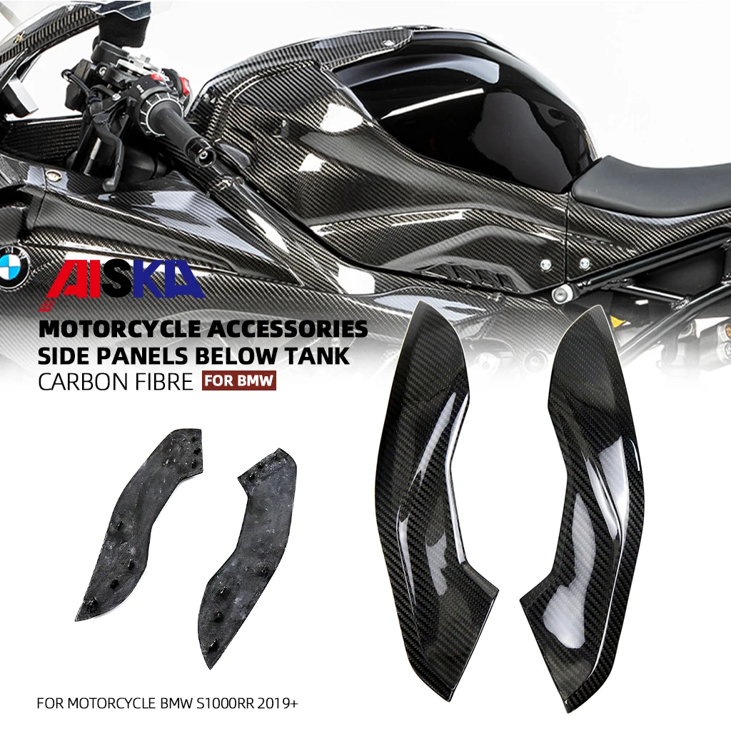 

3K Carbon Fiber Motorcycle Modified Tank Side Panel Side Fairing Panels Fairings For BMW S1000RR 2019 2020 S1000R 2021+ M1000RR
