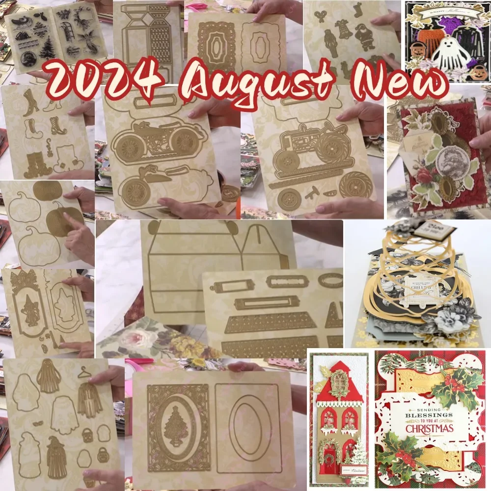 Металлическая высечка и штампы на Хэллоуин Рождество Скрапбукинг фон сделай сам