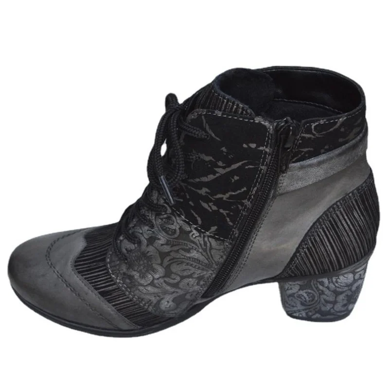 

Autumn and Winter New Leather short Boots, Women's Fashion and Comfort, Versatile Thick Heel Short Boots and Plush Cotton Boots