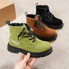 Детская обувь Новые Ботинки Martin Мужская и женская детская обувь модная Уличная Повседневная обувь Martin детская обувь