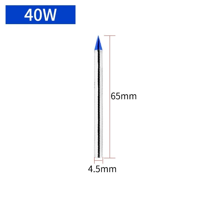 

30/40/60W Electric Welding Iron Tip External Heating Type Metal 64mm 65mm 68mm Lead Free Soldering Machine Accessories