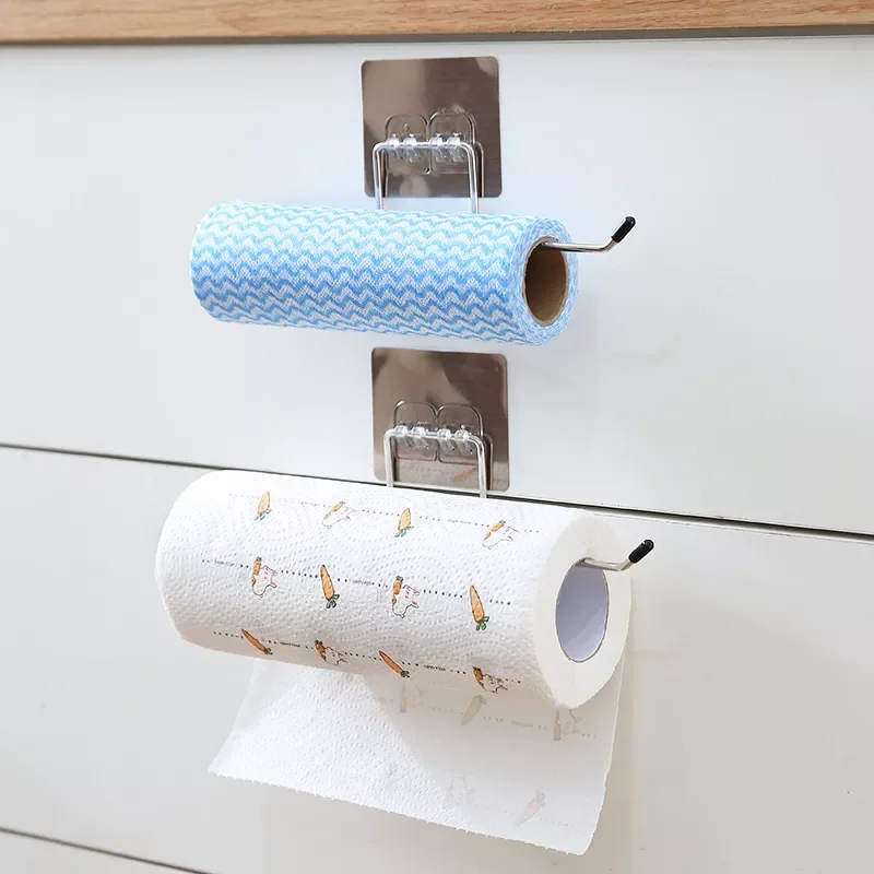 

NEW2022 Kitchen Toilet Paper Holder Tissue Holder Hanging Bathroom Toilet Paper Holder Roll Paper Holder Towel Rack Stand Storag