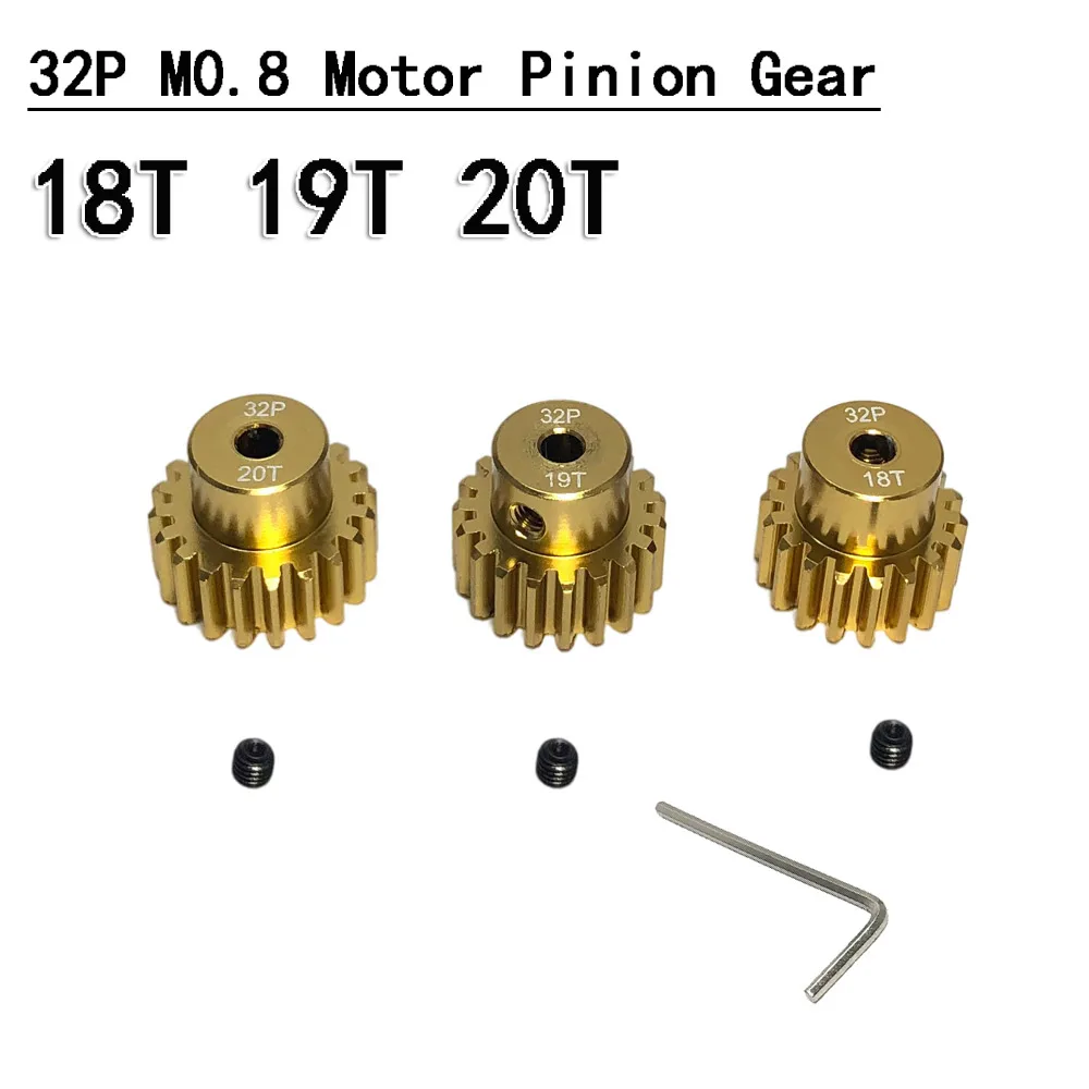 

32DP 540 Motor Pinion Gear 12T 13T 14T 15T 16T 3.175mm Shaft Pinion Gears Parts Set Kit for 1/10 RC Car Brushless Brush Motor