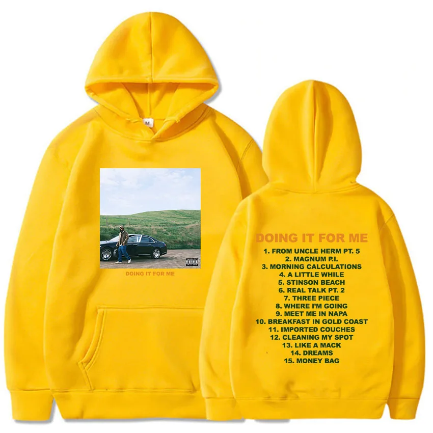 Толстовка мужская с длинным рукавом и графическим принтом в стиле хип-хоп