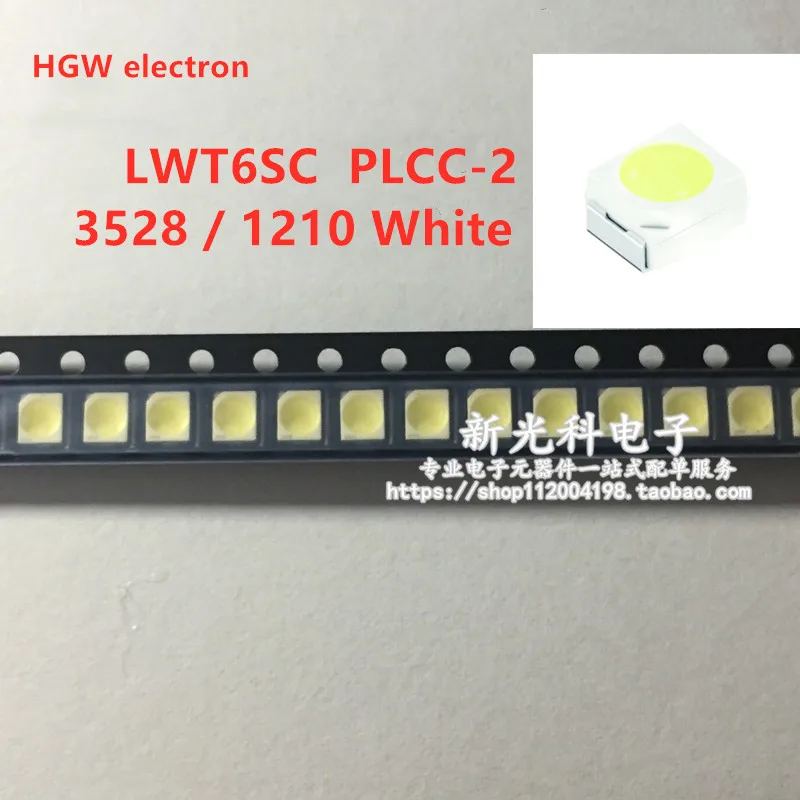 

20PCS LW T6SC LWT6SC PLCC-2 3528 WHITE SMD LED for Cluster, Auto instrument tray table 1210 white Button Backlighting (LW T6SC)