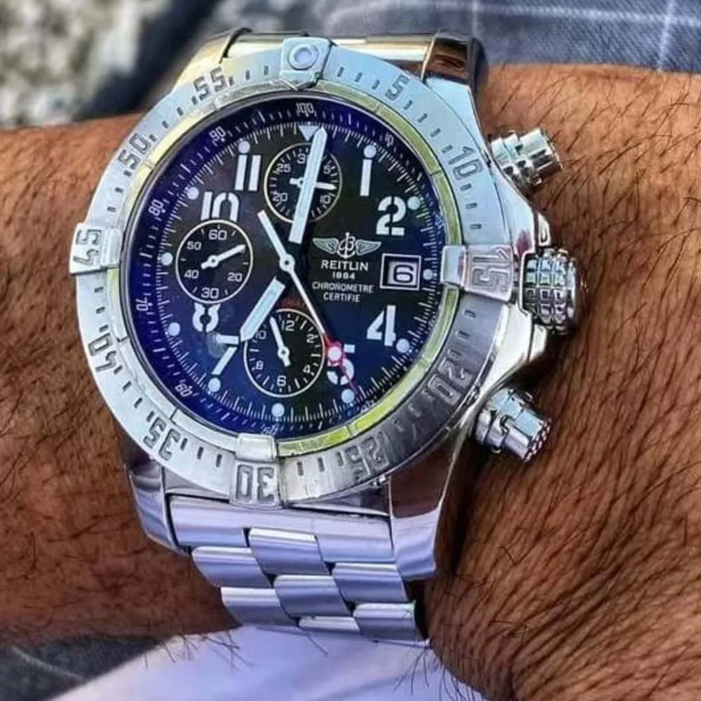 

Breitling-Reloj de pulsera con fecha automática para hombre, cronógrafo deportivo de negocios, alta calidad, de lujo, AAA +nuevo