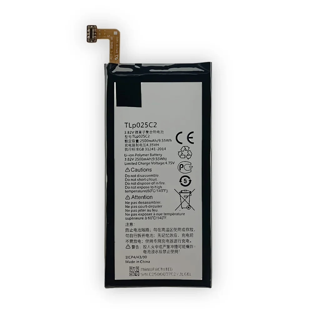 Высококачественная сменная батарея для Alcatel TLP025C2 One Touch Pop 4 + Plus 2500 мАч литиевые