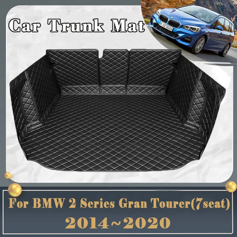Коврик для багажника автомобиля для BMW 2 серии Gran Tourer F46 2014 ~ 2020 7 грязеотталкивающий коврик для багажника задний грузовой поднос автомобильные аксессуары