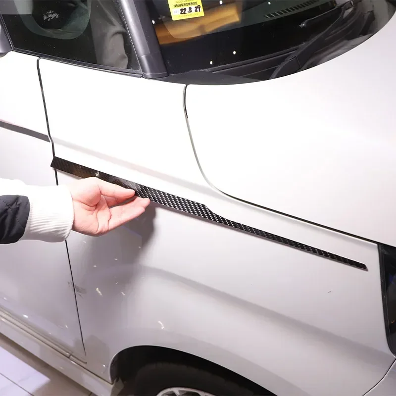 Для Honda N-BOX JF3 JF4 2017 2018 2019 2020 2021 мягкая полоса из углеродного волокна накладка на