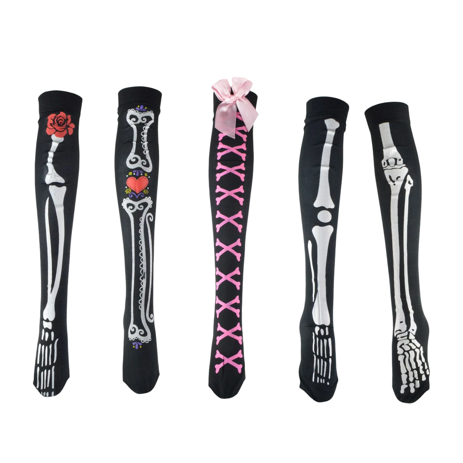 

Women Halloween Long Socks Middle-High Tube Breathable Summer Fall Cartoon Adults Socks