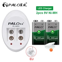 palo 9v battery charger for 6f22 9v nimh li ion rechargeable batteriesni mh 9v bateria rechargeable batteries 9v wholesale
