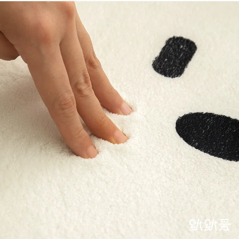 Креативный ковер в скандинавском стиле плюшевый мультяшный для прикроватной