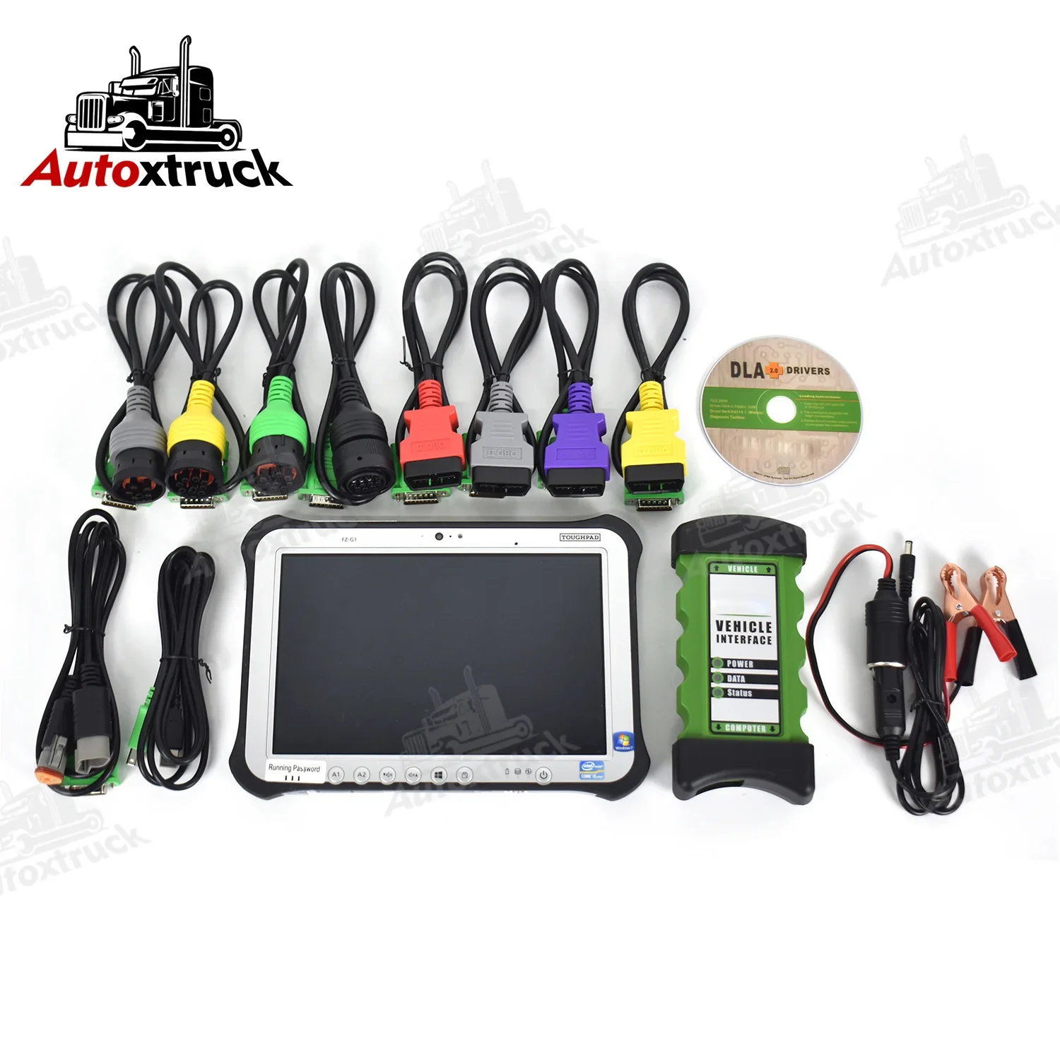 FZG1 планшет + Новый сверхмощный сканер для грузовиков noregon jpro 2 0 интерфейс