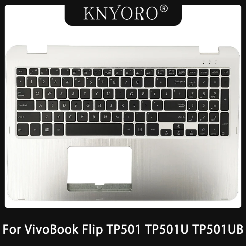 Notebook Eua Teclado Palmrest Capa Substituição para Asus Vivobook Flip Tp501 Tp501u Tp501ub Tp501ua Teclado sem Retroiluminado