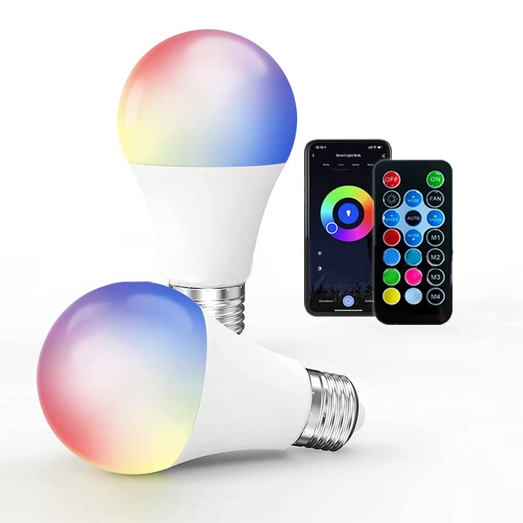 

E27 Rgb Led Light Bulb With Tuya Wifi Ir Bluetooth Control 5W 10W 15W Dimmable Rgbw Rgbww Spotlight For Alexa Smart Home Decor