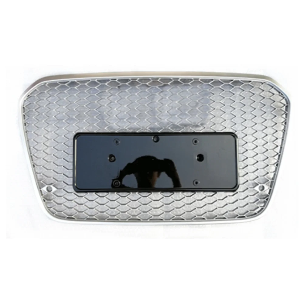 

Для Audi A6/S6 C7 2012 2013 2014 2015 автомобильный передний бампер решетка Центральная панель Стайлинг верхний гриль (для RS6 стиль)