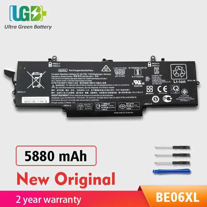 

UGB New Original BE06XL BE06 Battery For HP Elitebook Folio 1040 G4 918045-1C1 918180-855 HSTNN-DB7Y HSTNN-IB7V