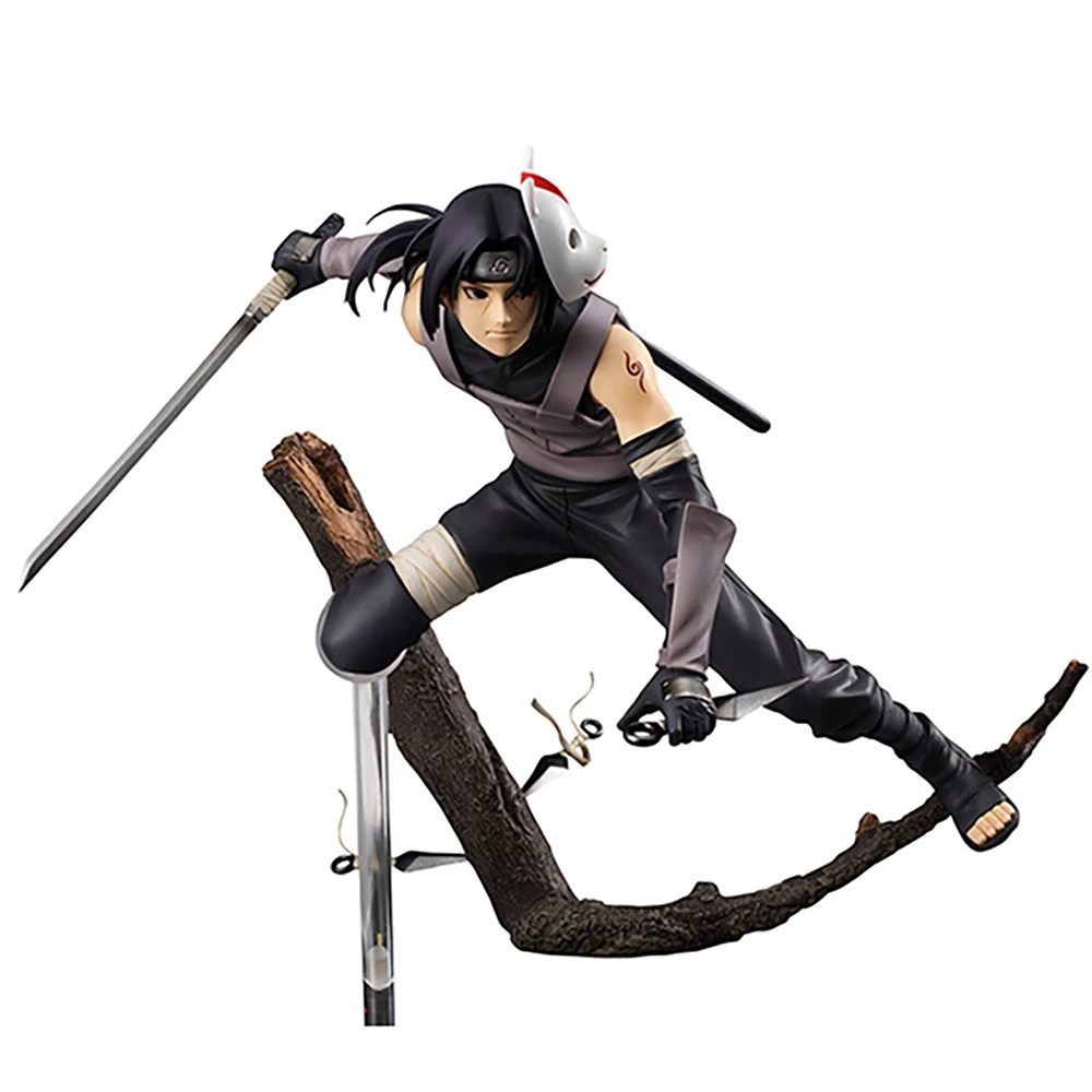 

Megahouse Mh Gem Naruto: Shippuden Anime Figure Uchiha Itachi Anbu Verision Collection Statue Action Model Toys