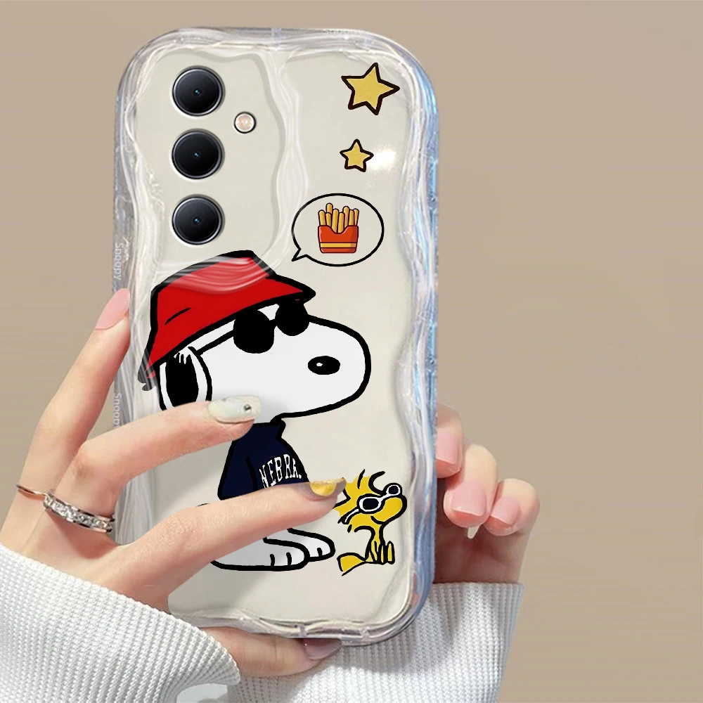 Милый чехол в стиле аниме с объемными волнами для OPPO Realme 12 11 10 9 8 7 7i 6 5 Pro Plus C67 C55 C31 C35