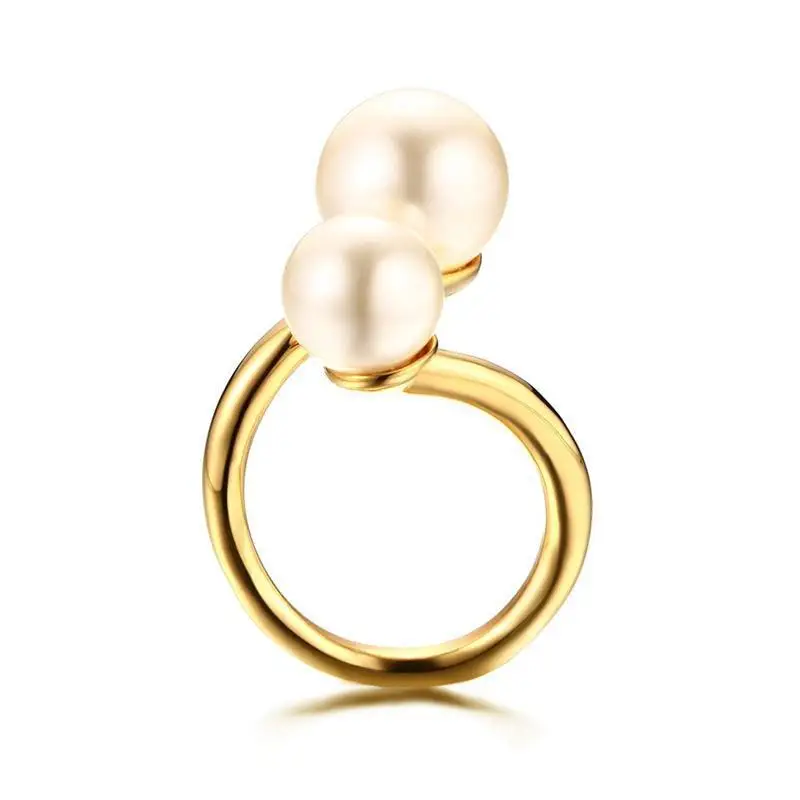 

Fashionable and versatile temperament ring, niche design sense, pearl index finger ring BVR8