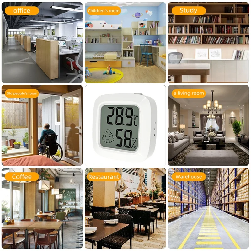 Цифровая метеостанция Мини термометр-гигрометр с ЖК дисплеем измеритель