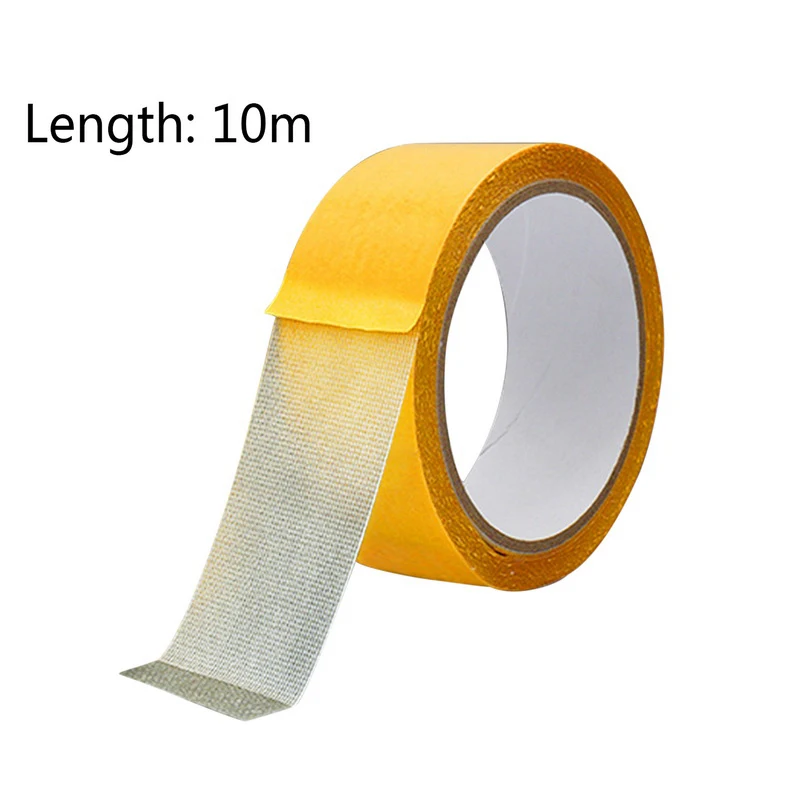 

Двусторонняя клейкая лента для крепкой фиксации, желтая сетчатая сетка, водонепроницаемая клейкая лента для ковров с высокой вязкостью, не оставляет следов, бытовой инструмент