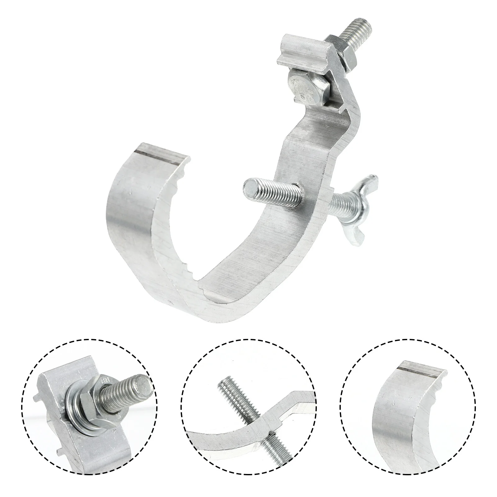 

10 Pcs Music Accessories DJ Light Support Hook Clips Durable Lamp Hooks Hanging Aluminum Stage