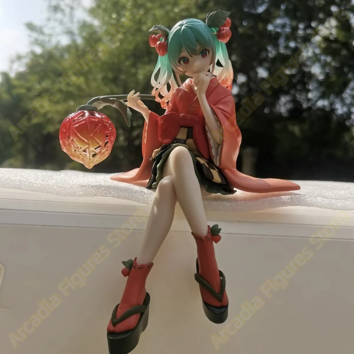 Фото В наличии: Фигурка FuRyu Noodle Stopper Hatsune Miku Flower Fairy -Physalis Ver.- из ПВХ, коллекционная аниме-фигурка, настольная модель, игрушка №3