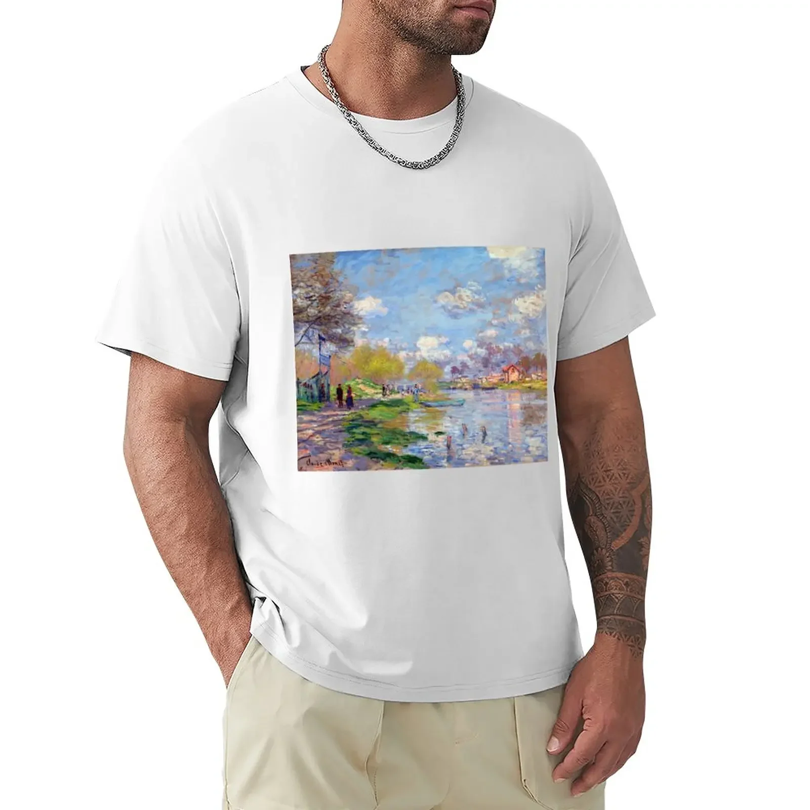 

Spring by the Seine T-Shirt boys t shirts plus size t shirts t shirt men