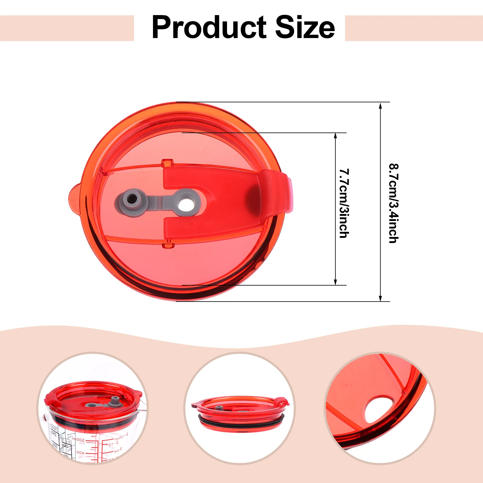 

6 шт., брызгонепроницаемые крышки объемом 20 унций
