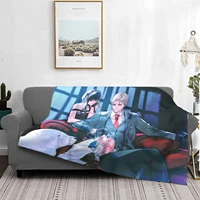 spy x family anime flannel blanket 3d printed throw blankets air condition plush throw for sofa bedspread wrap office nap cover
