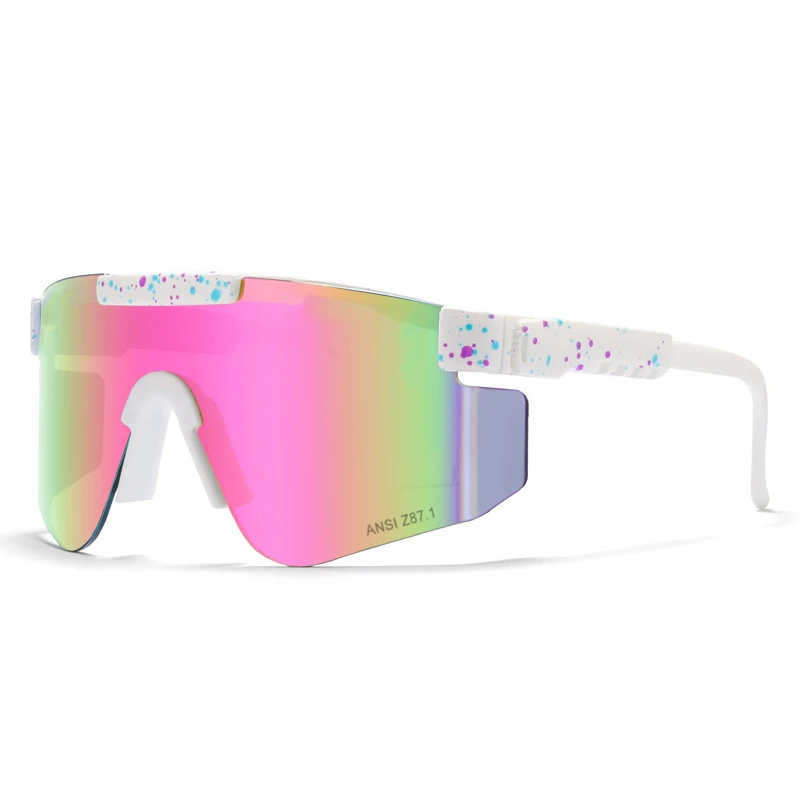 Dropshipping Men Oversized Pit Viper Sunglasses Biking Windproof Shield Goggles Gafas de sol Women Cool Black Glasses UV400