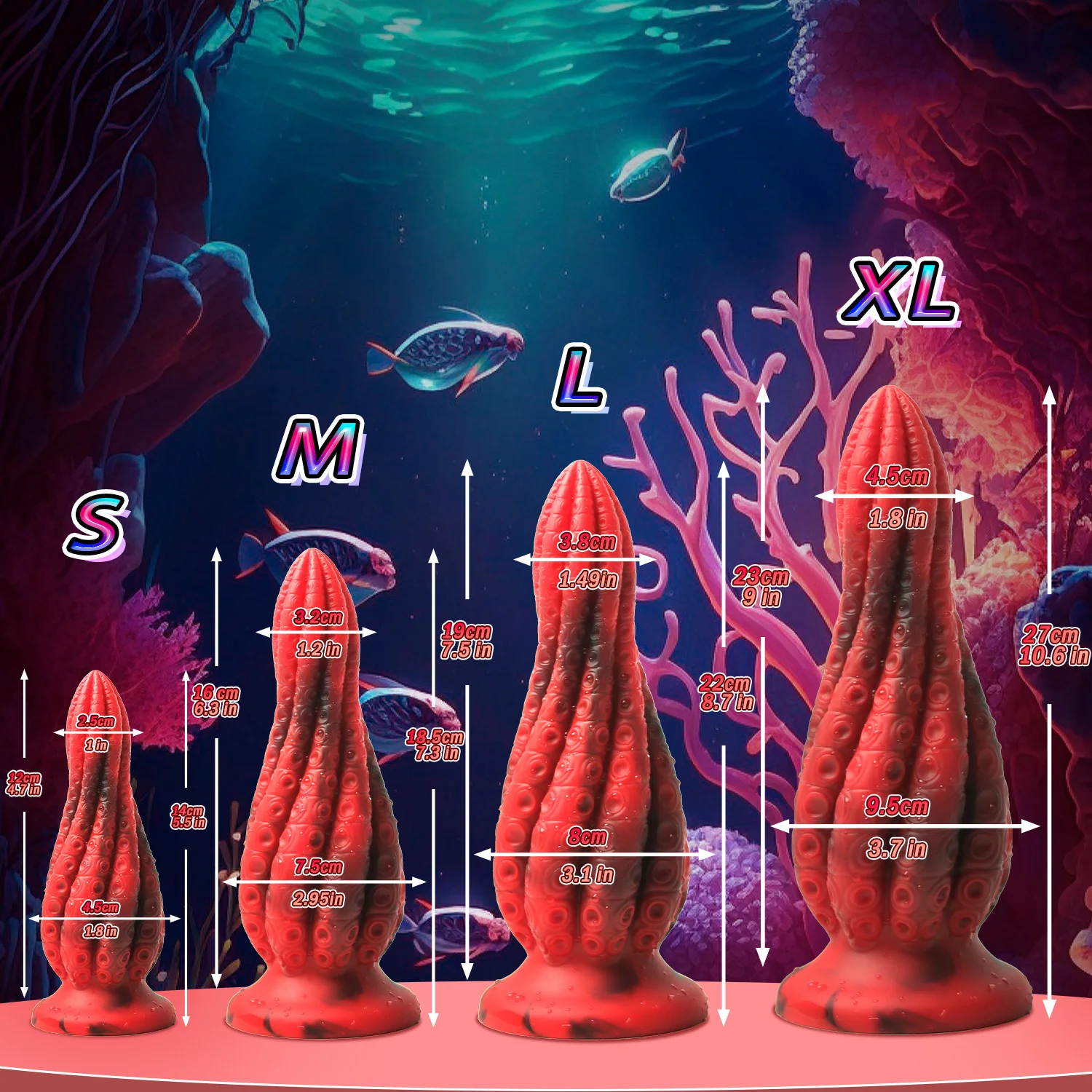 Анальные пробки Monster секс-игрушки щупальца фаллоимитаторы проникновение