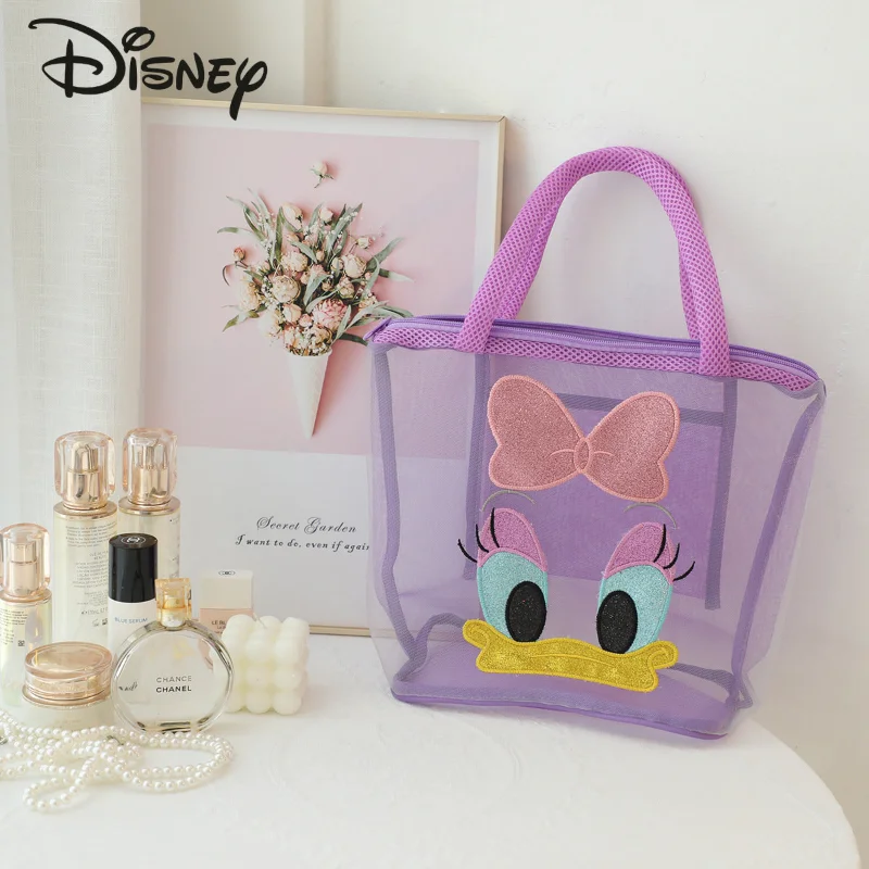 Disney Daffy 2023 New Makeup Bag Fashion High Quality Women's Handbag Cartoon Small Fresh Business Travel Wash Storage Bag
