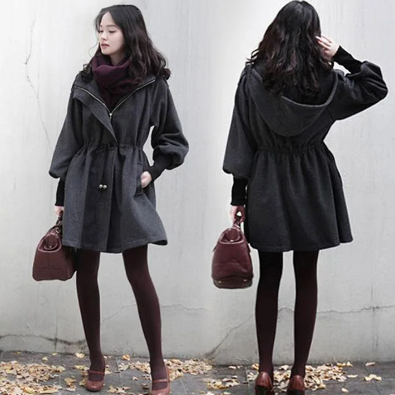 Winter Thickened Warm Fashion Hat Coat Tide