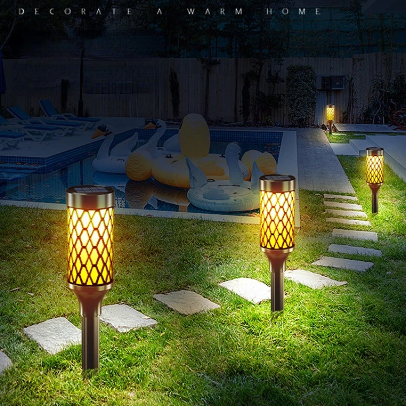 

Solar Garden Atmosphere Lamp Household Outdoor Rain-proof Lawn Lamp Garden Path Landscape Lighting Plug-in Lamp