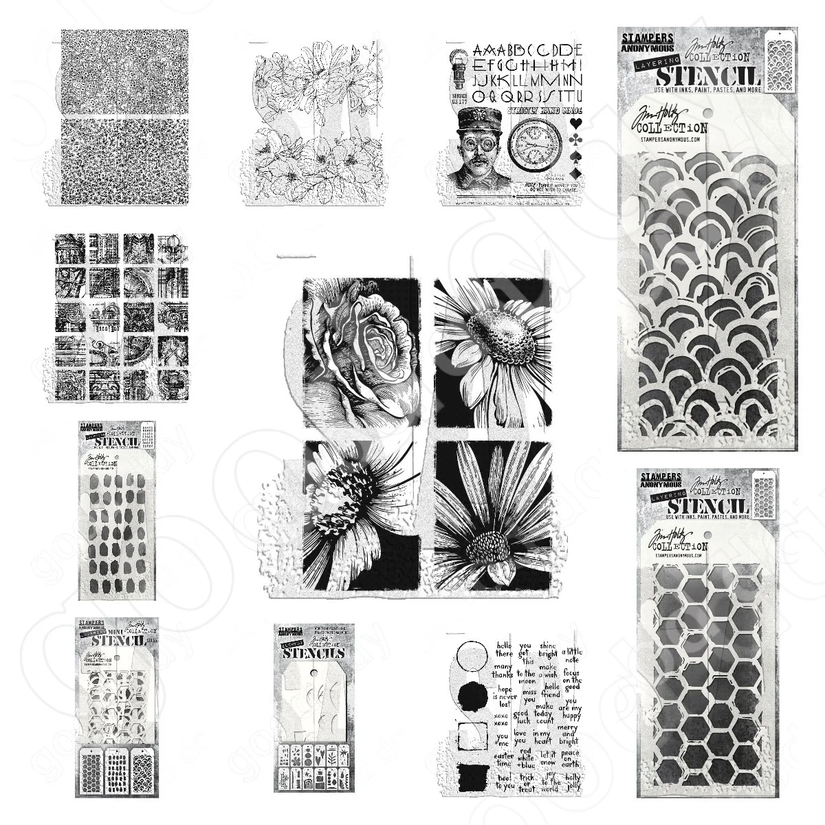 

2023 New Bold Botanicals Brush Mark Cutting Dies Stamps Stencil Scrapbook Diary Decoration Embossing Template Diy Card Handmade