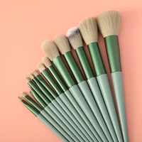 13 makeup brush set fix quick drying kabuki hybrid fiber soft wool powder cheek is red brush eye shadow brush beauty tools