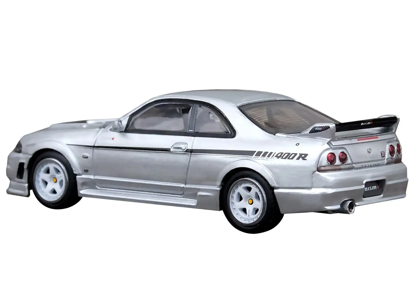 

SKYLINE GT-R R33 NISMO 400R RHD SILVER 1/64 BY INNO Diecast Model car Collection Limited Edition Hobby Toys