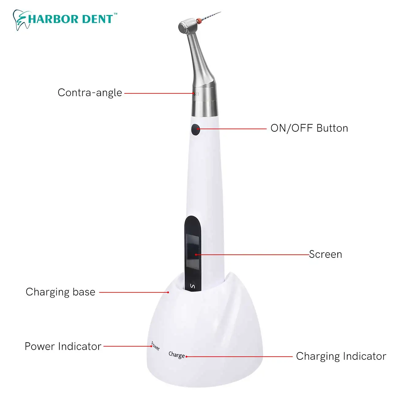 Стоматологический беспроводной эндододонтический двигатель с апекслокатором